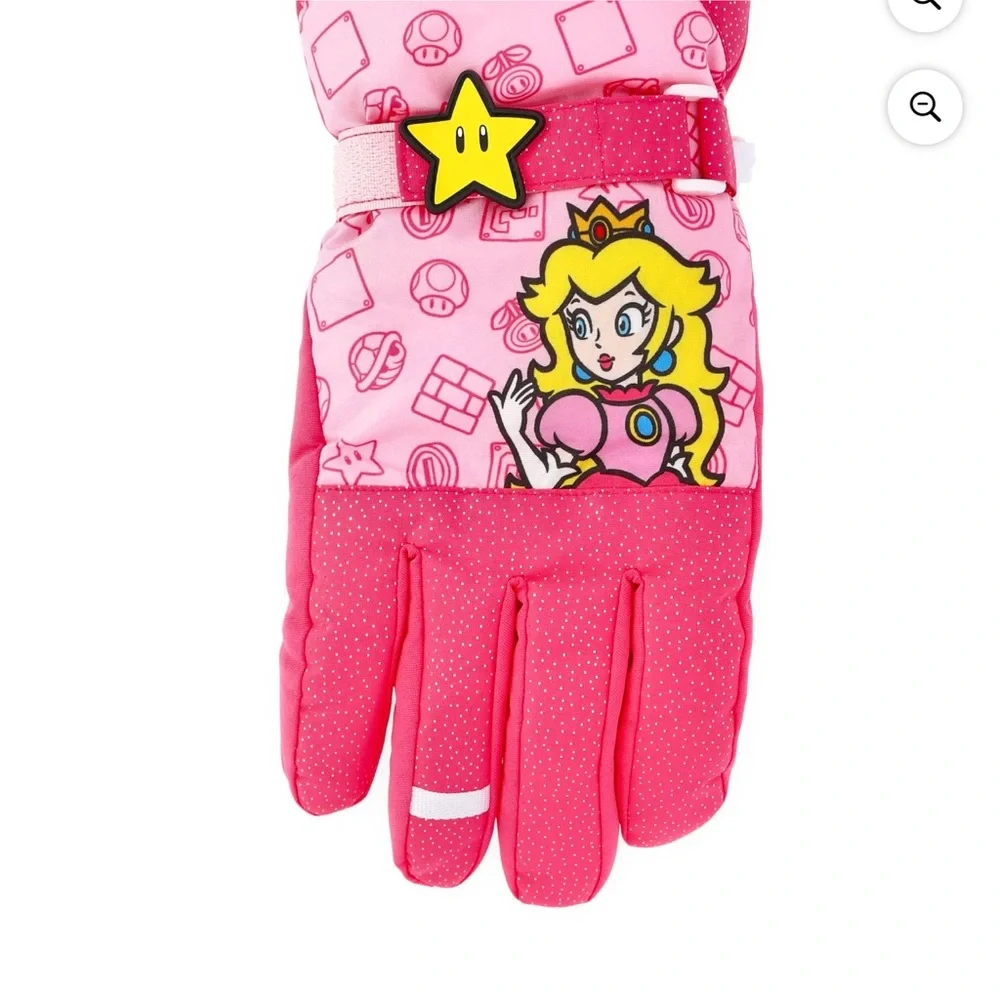 Kids Cartoon Character Mittens - Pink